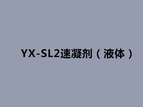 YX-SL2速凝劑（液體）